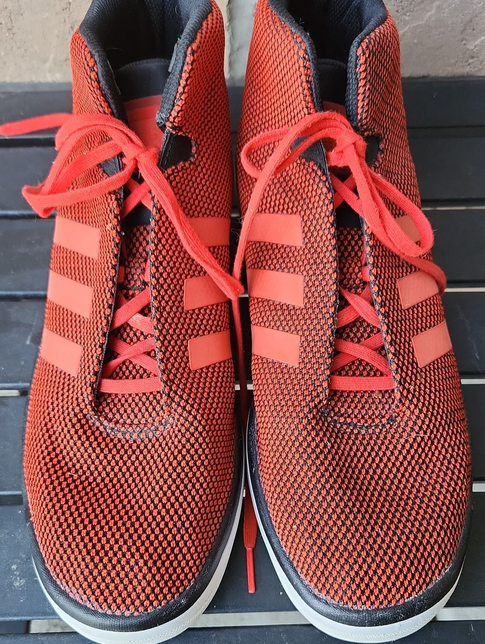 adidas Red and Black Athletic Men's Shoes